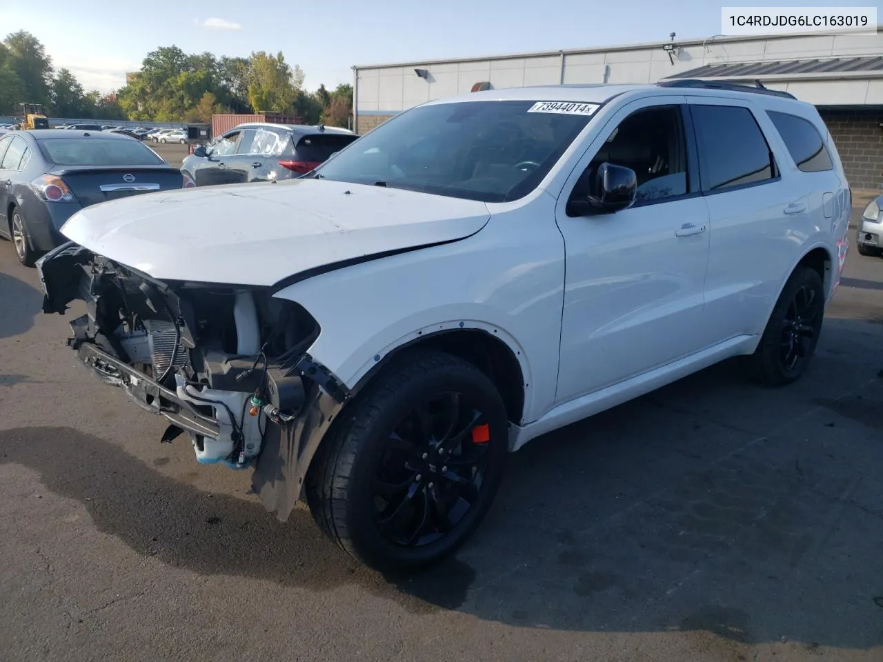 2020 Dodge Durango Gt VIN: 1C4RDJDG6LC163019 Lot: 73944014