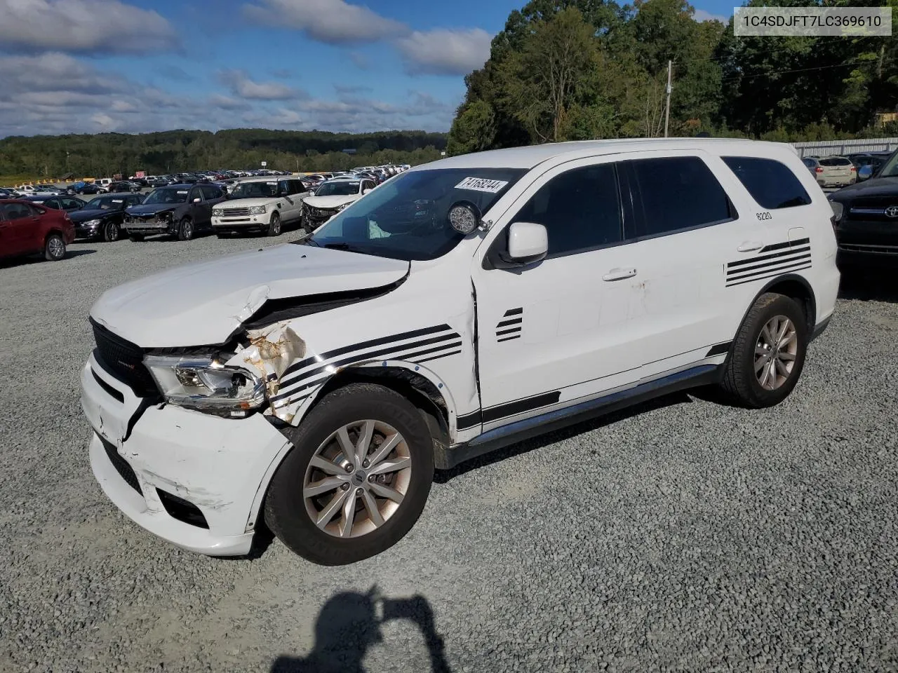 2020 Dodge Durango Ssv VIN: 1C4SDJFT7LC369610 Lot: 74168244