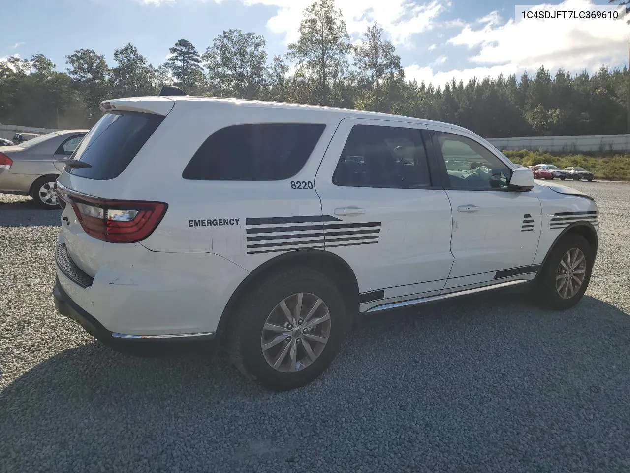 2020 Dodge Durango Ssv VIN: 1C4SDJFT7LC369610 Lot: 74168244