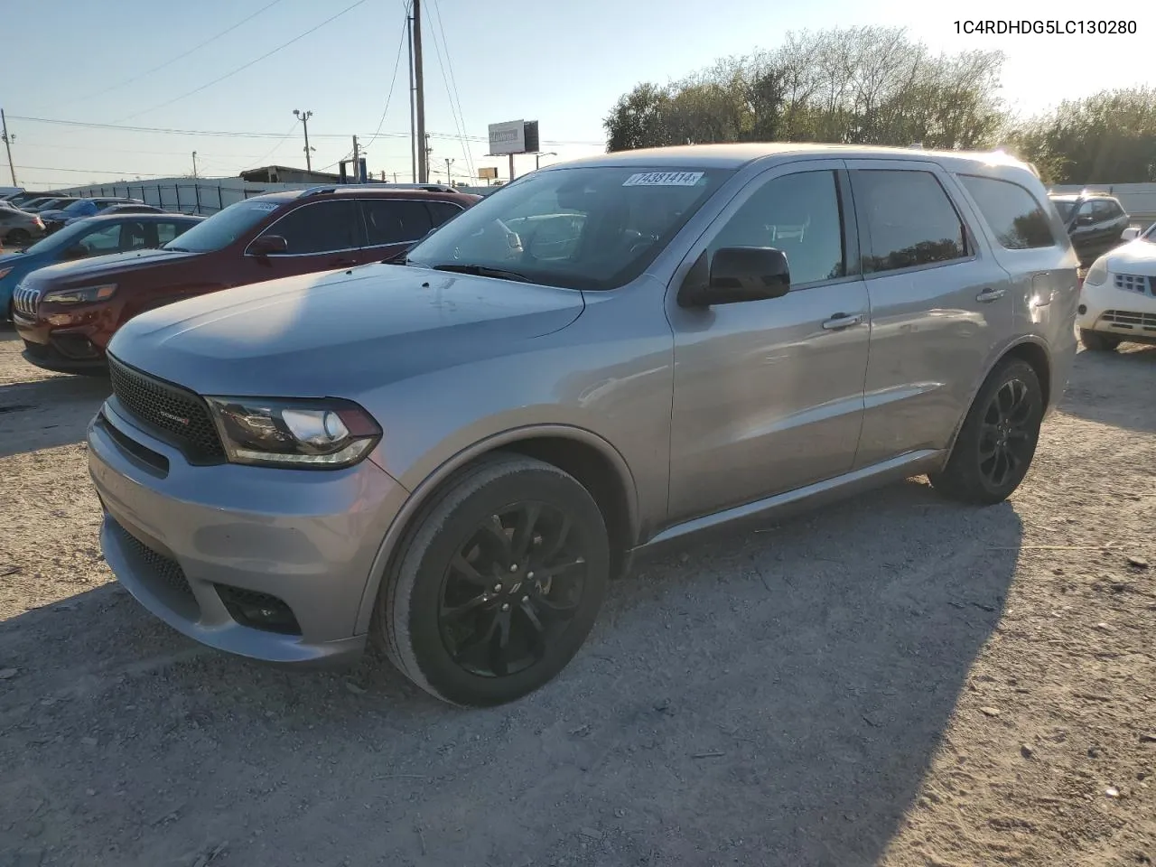 2020 Dodge Durango Gt VIN: 1C4RDHDG5LC130280 Lot: 74381414