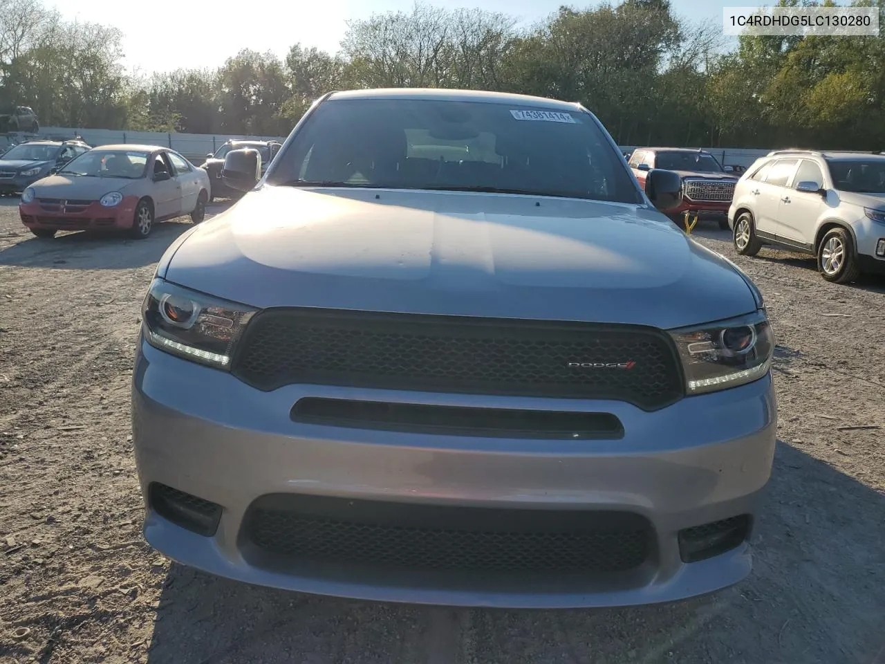 2020 Dodge Durango Gt VIN: 1C4RDHDG5LC130280 Lot: 74381414