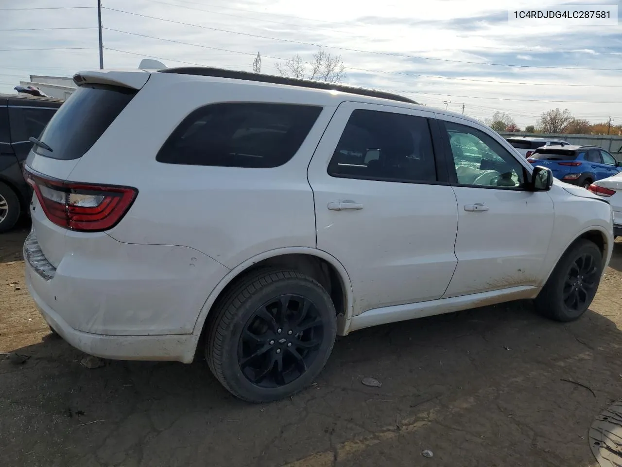 2020 Dodge Durango Gt VIN: 1C4RDJDG4LC287581 Lot: 76544744