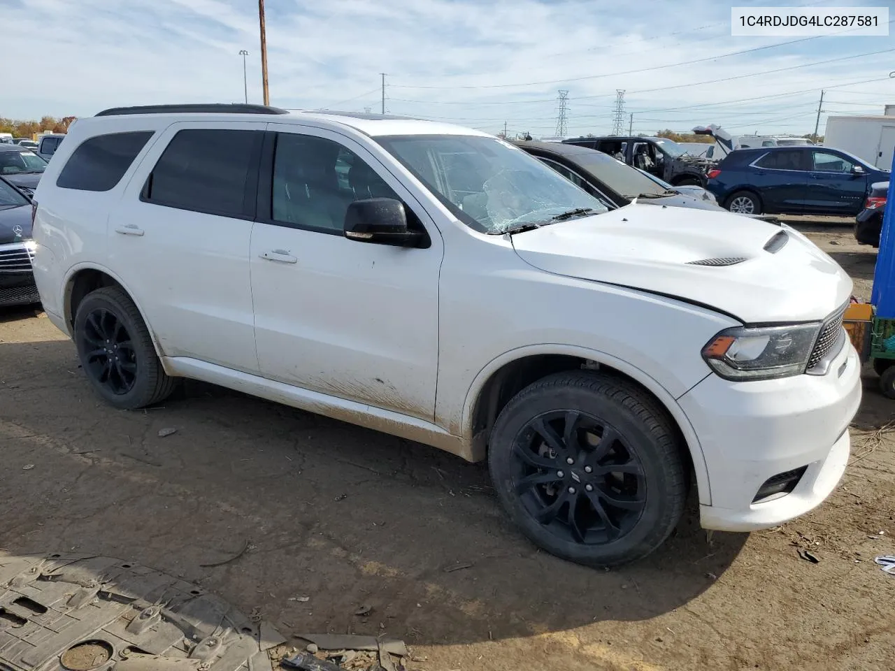 2020 Dodge Durango Gt VIN: 1C4RDJDG4LC287581 Lot: 76544744