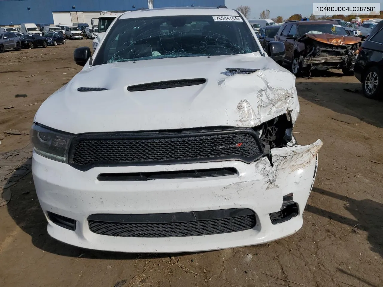 2020 Dodge Durango Gt VIN: 1C4RDJDG4LC287581 Lot: 76544744