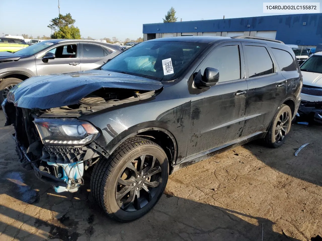 2020 Dodge Durango Gt VIN: 1C4RDJDG2LC155872 Lot: 76568324