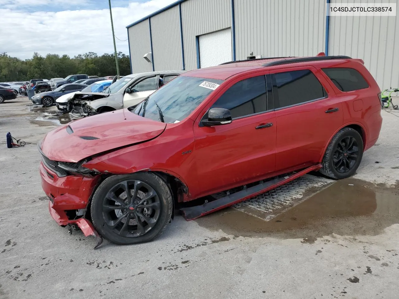 2020 Dodge Durango R/T VIN: 1C4SDJCT0LC338574 Lot: 76709304