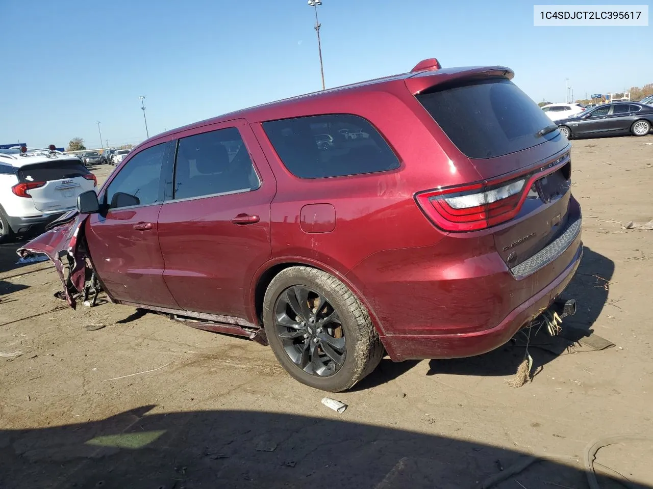 2020 Dodge Durango R/T VIN: 1C4SDJCT2LC395617 Lot: 76976324