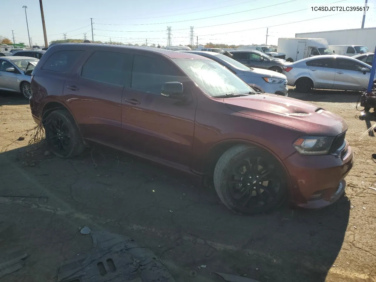 2020 Dodge Durango R/T VIN: 1C4SDJCT2LC395617 Lot: 76976324