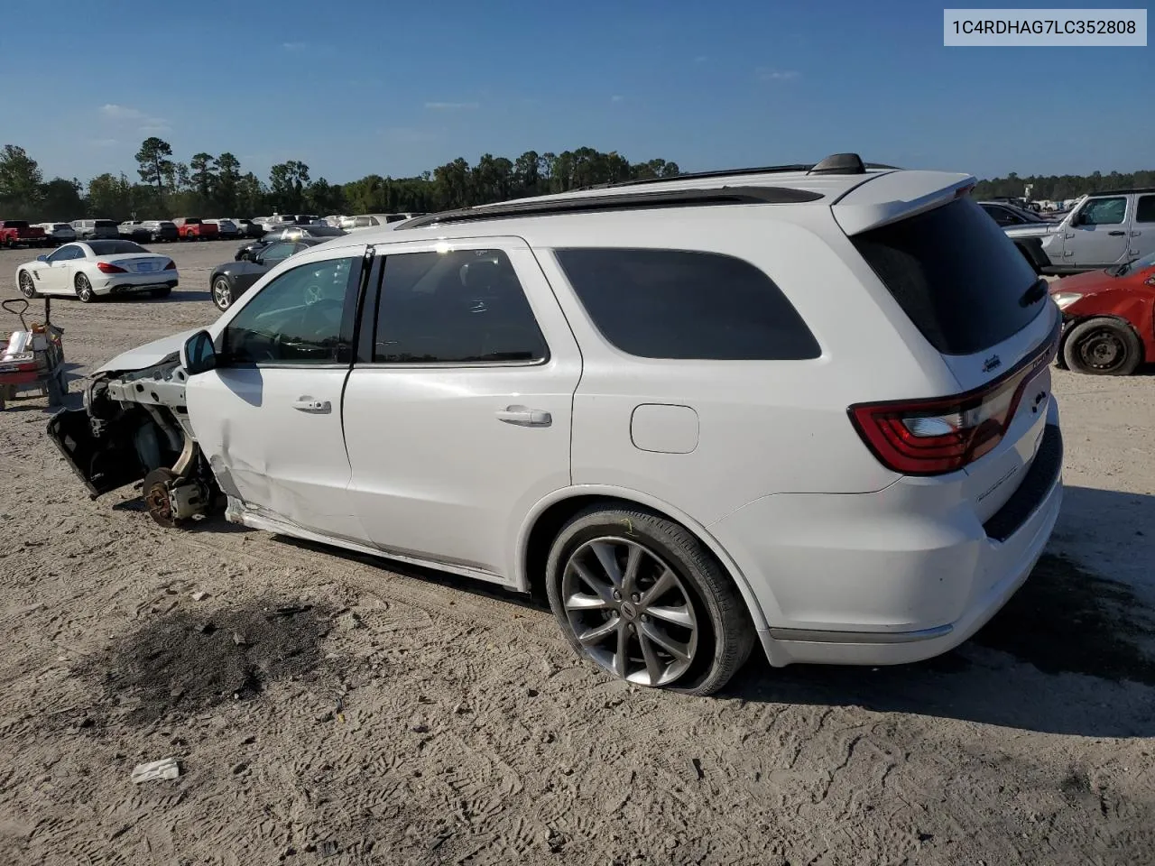 2020 Dodge Durango Sxt VIN: 1C4RDHAG7LC352808 Lot: 76982334