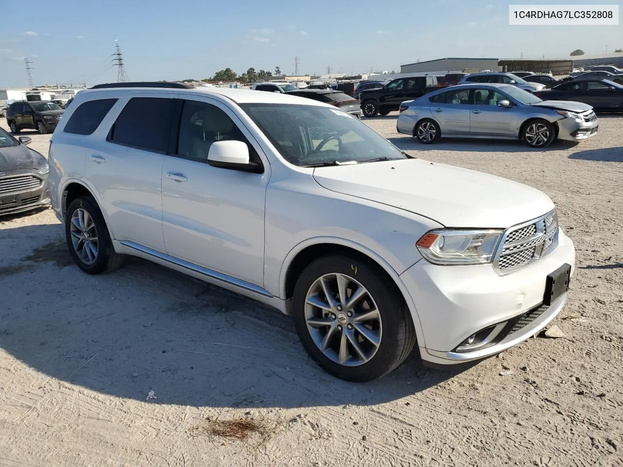 2020 Dodge Durango Sxt VIN: 1C4RDHAG7LC352808 Lot: 76982334