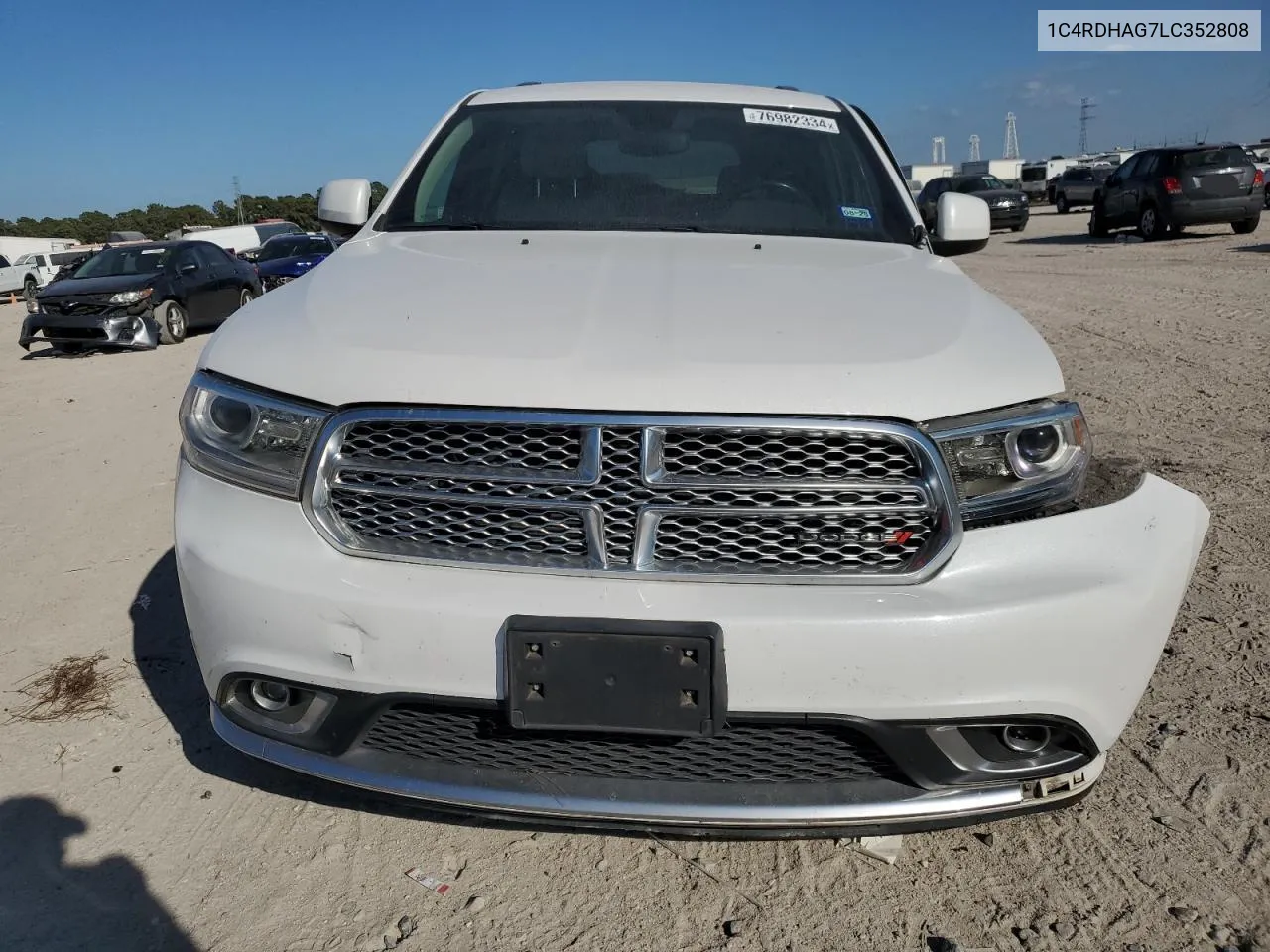 2020 Dodge Durango Sxt VIN: 1C4RDHAG7LC352808 Lot: 76982334