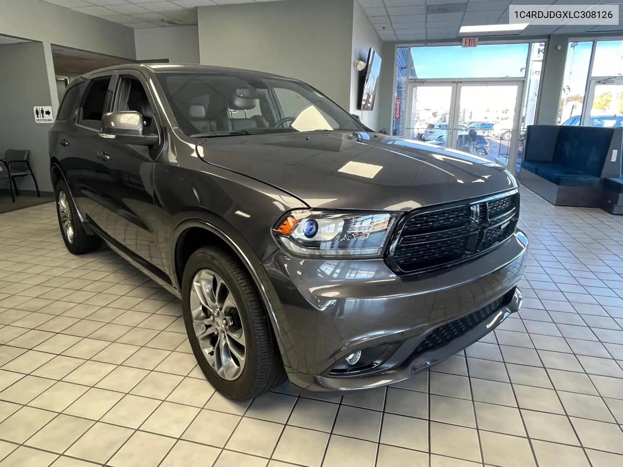 2020 Dodge Durango Gt VIN: 1C4RDJDGXLC308126 Lot: 76992694