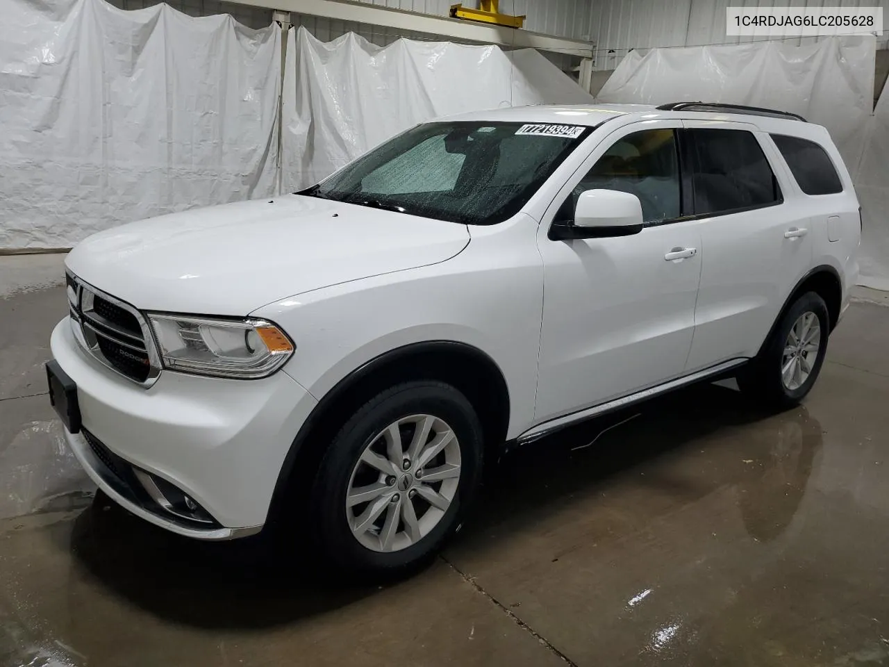 2020 Dodge Durango Sxt VIN: 1C4RDJAG6LC205628 Lot: 77219394