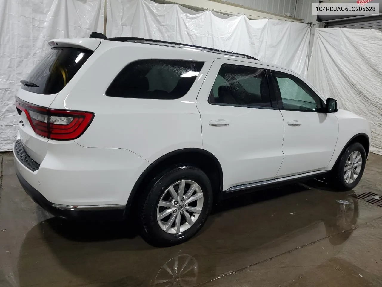 2020 Dodge Durango Sxt VIN: 1C4RDJAG6LC205628 Lot: 77219394