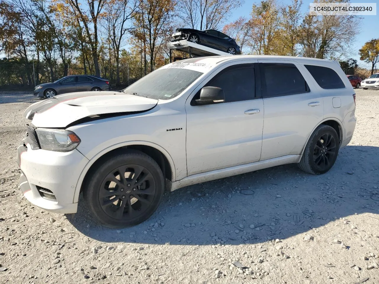 2020 Dodge Durango R/T VIN: 1C4SDJCT4LC302340 Lot: 77823374