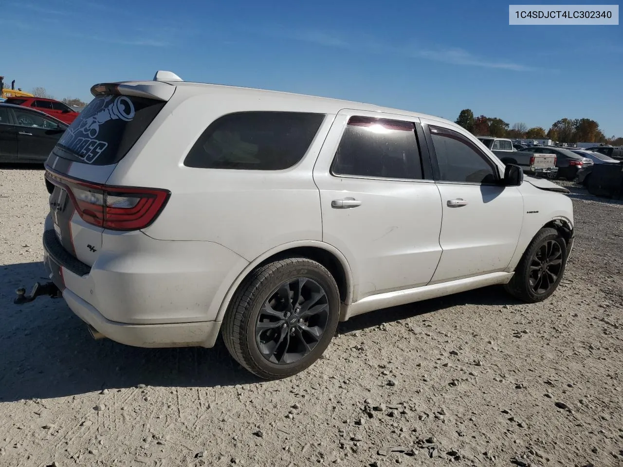 2020 Dodge Durango R/T VIN: 1C4SDJCT4LC302340 Lot: 77823374