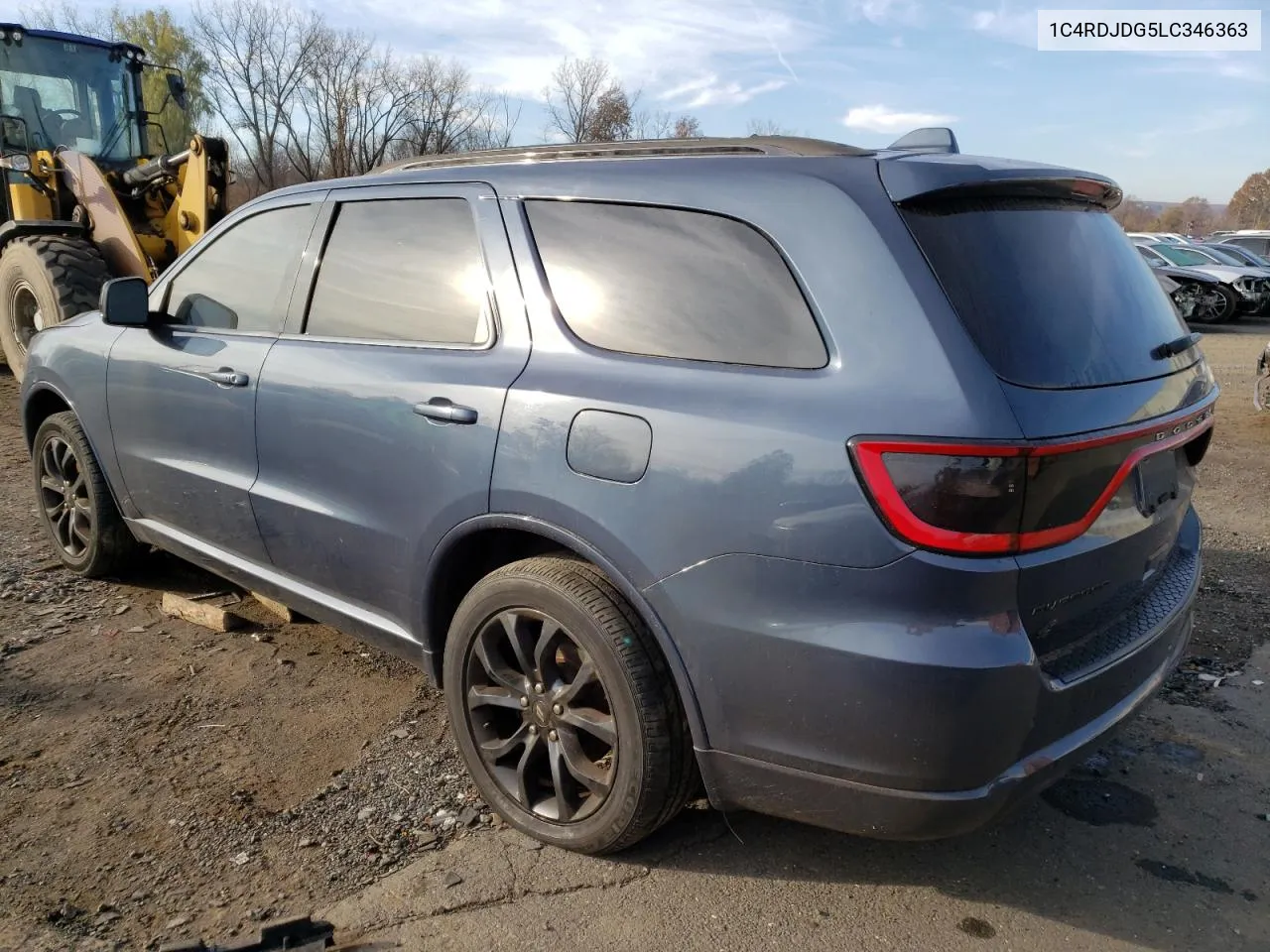 2020 Dodge Durango Gt VIN: 1C4RDJDG5LC346363 Lot: 78037134