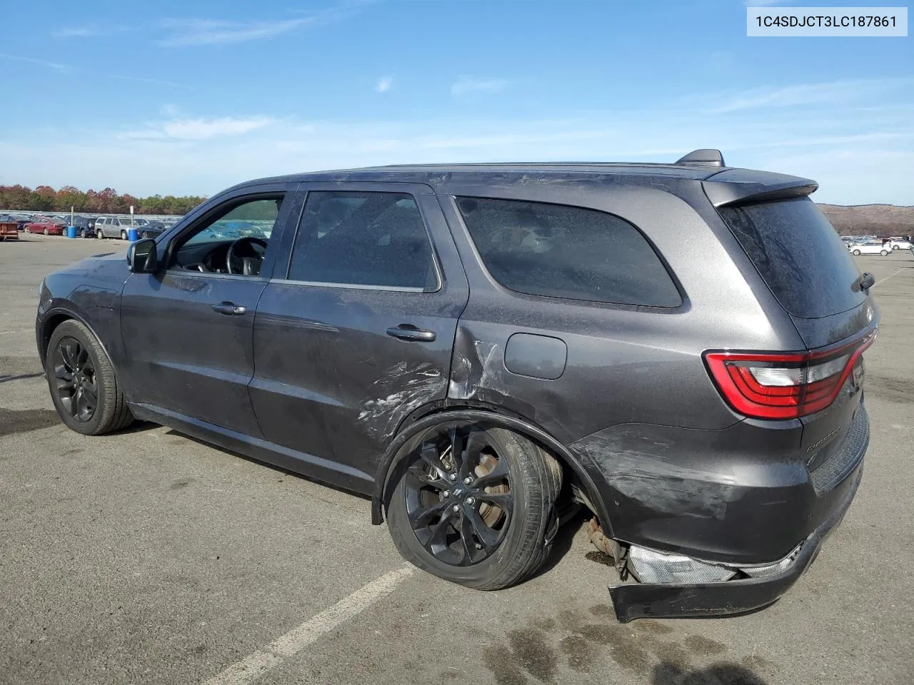 2020 Dodge Durango R/T VIN: 1C4SDJCT3LC187861 Lot: 78088624