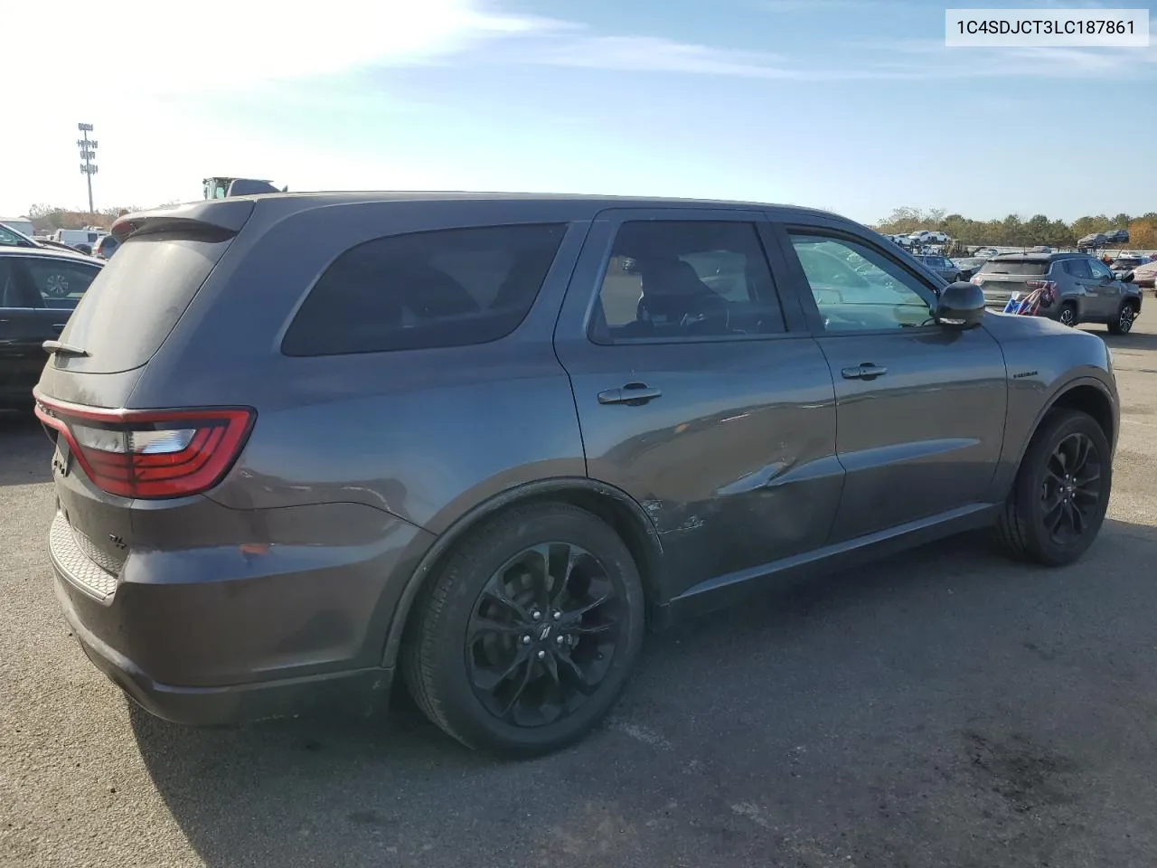 2020 Dodge Durango R/T VIN: 1C4SDJCT3LC187861 Lot: 78088624