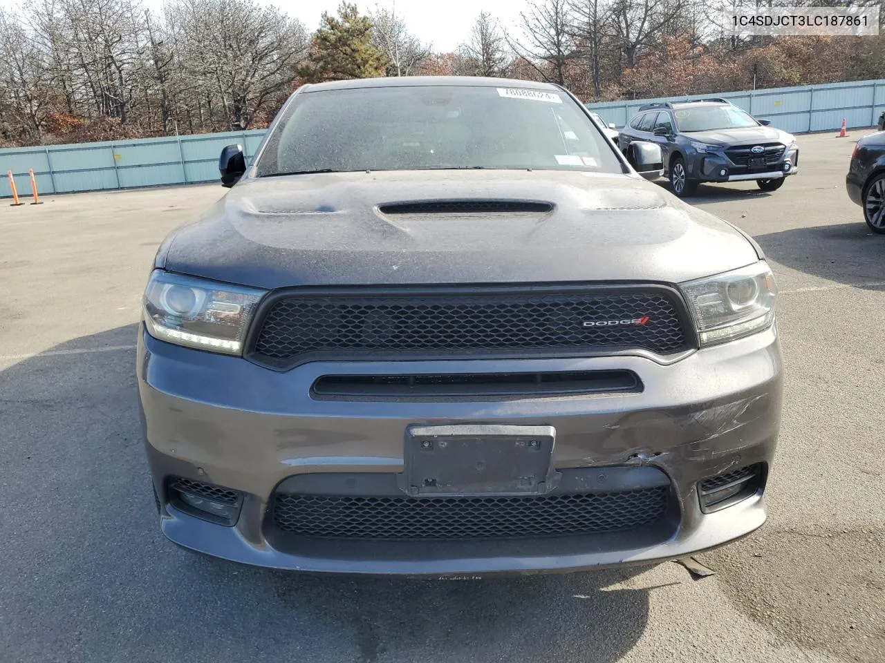 2020 Dodge Durango R/T VIN: 1C4SDJCT3LC187861 Lot: 78088624