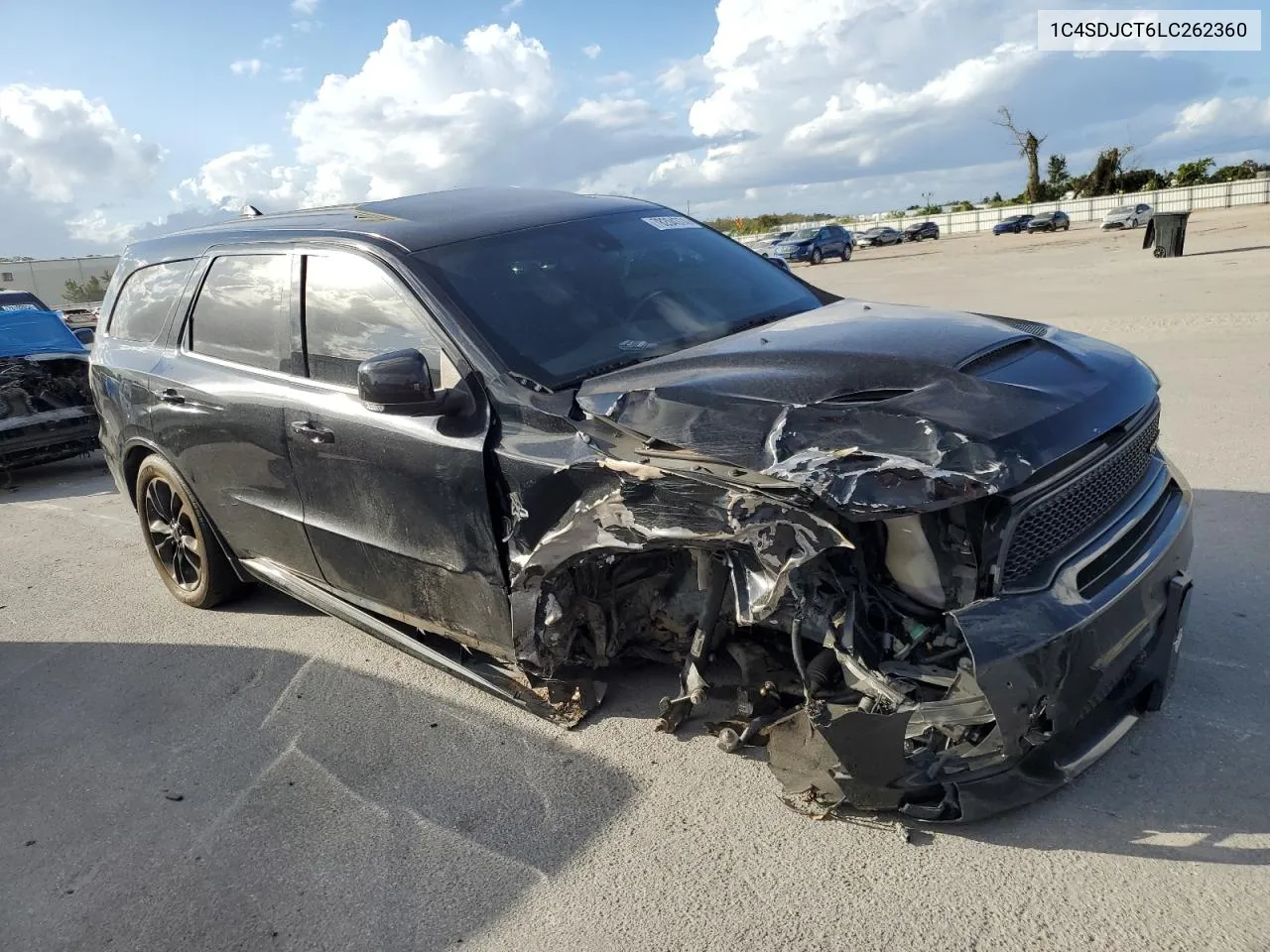 2020 Dodge Durango R/T VIN: 1C4SDJCT6LC262360 Lot: 78204374