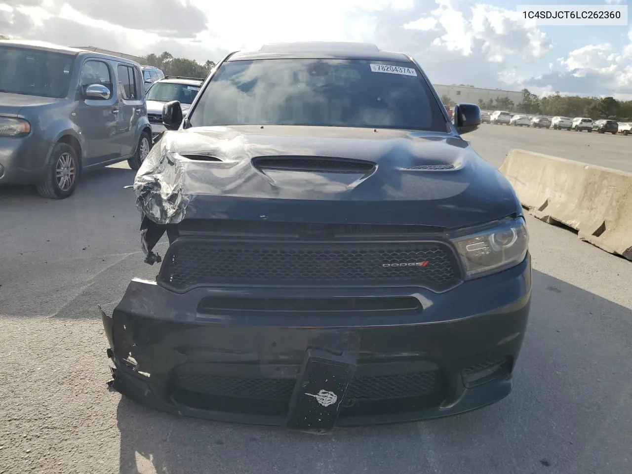 2020 Dodge Durango R/T VIN: 1C4SDJCT6LC262360 Lot: 78204374