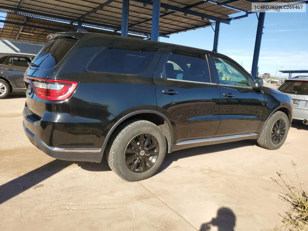 2020 Dodge Durango Sxt VIN: 1C4RDJAG9LC269467 Lot: 79221754