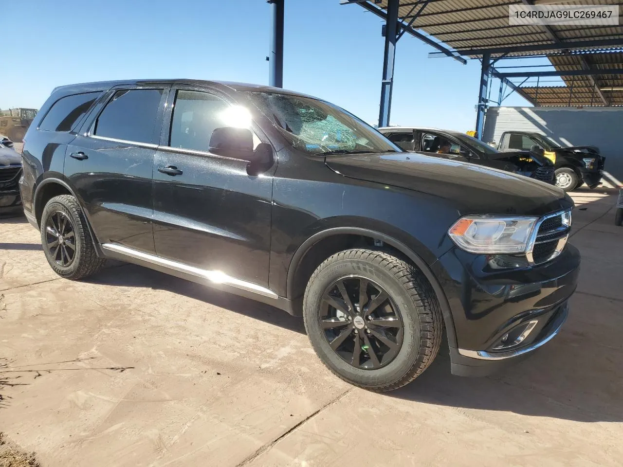 2020 Dodge Durango Sxt VIN: 1C4RDJAG9LC269467 Lot: 79221754