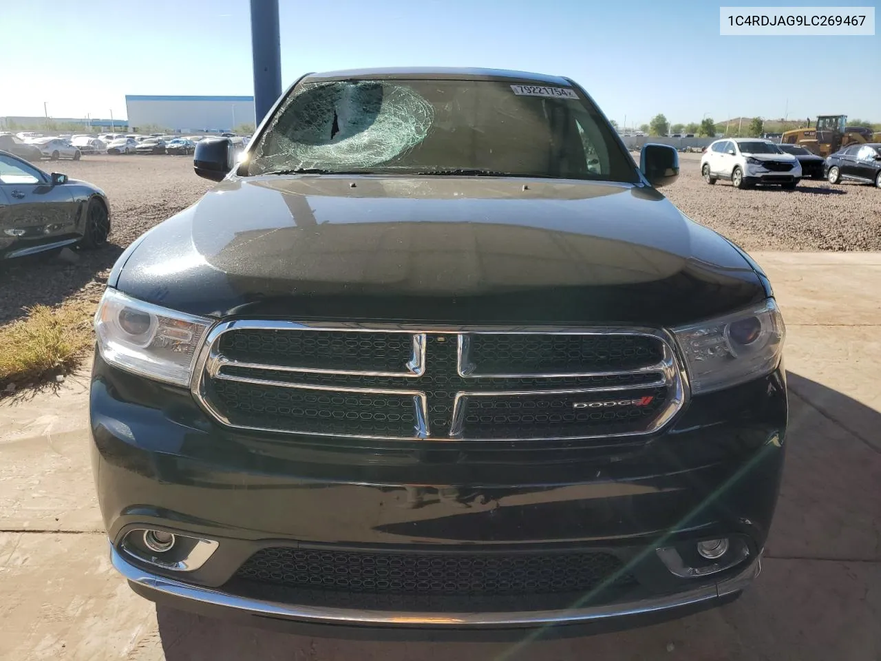 2020 Dodge Durango Sxt VIN: 1C4RDJAG9LC269467 Lot: 79221754