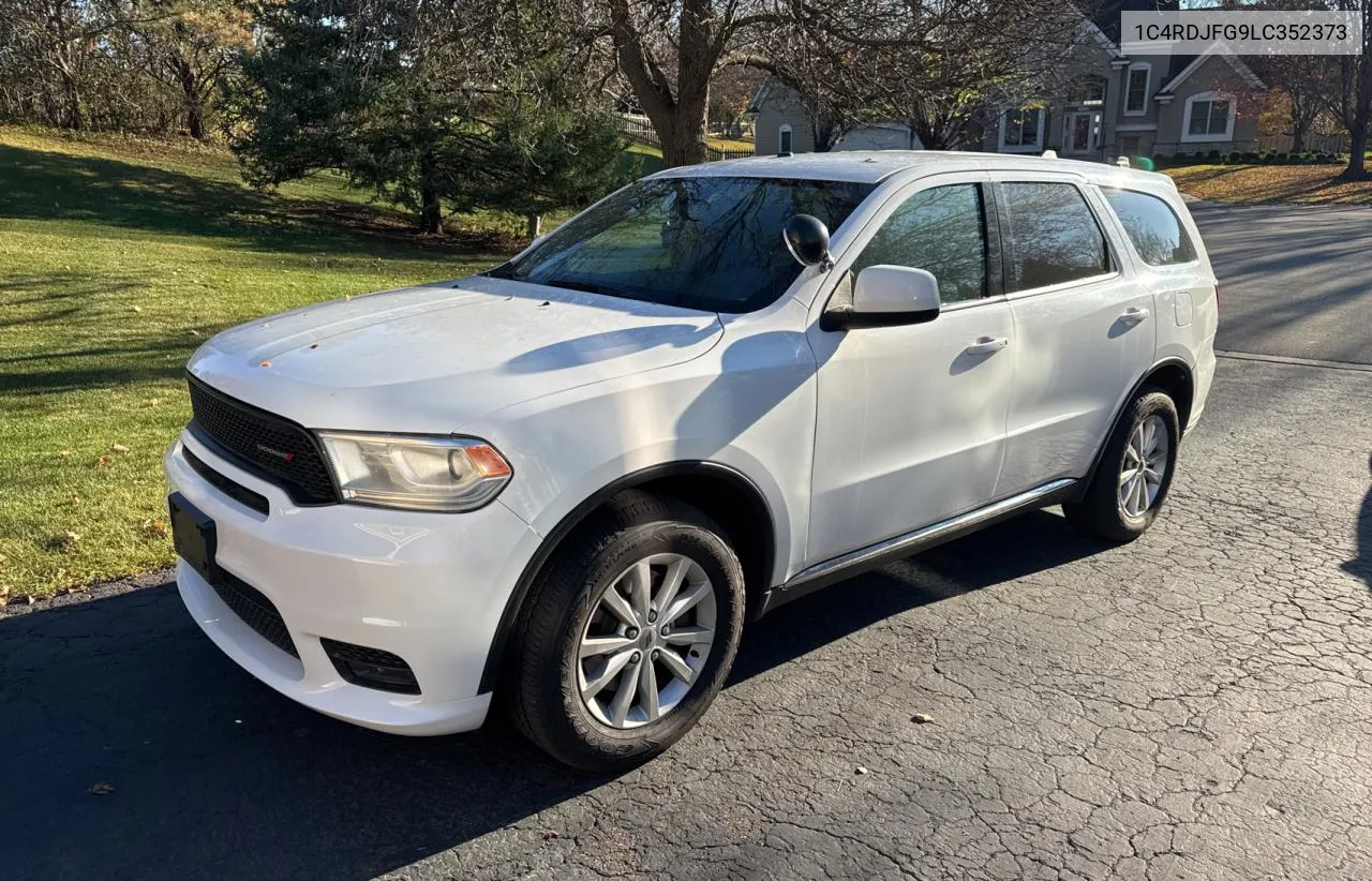 2020 Dodge Durango Ssv VIN: 1C4RDJFG9LC352373 Lot: 80124364