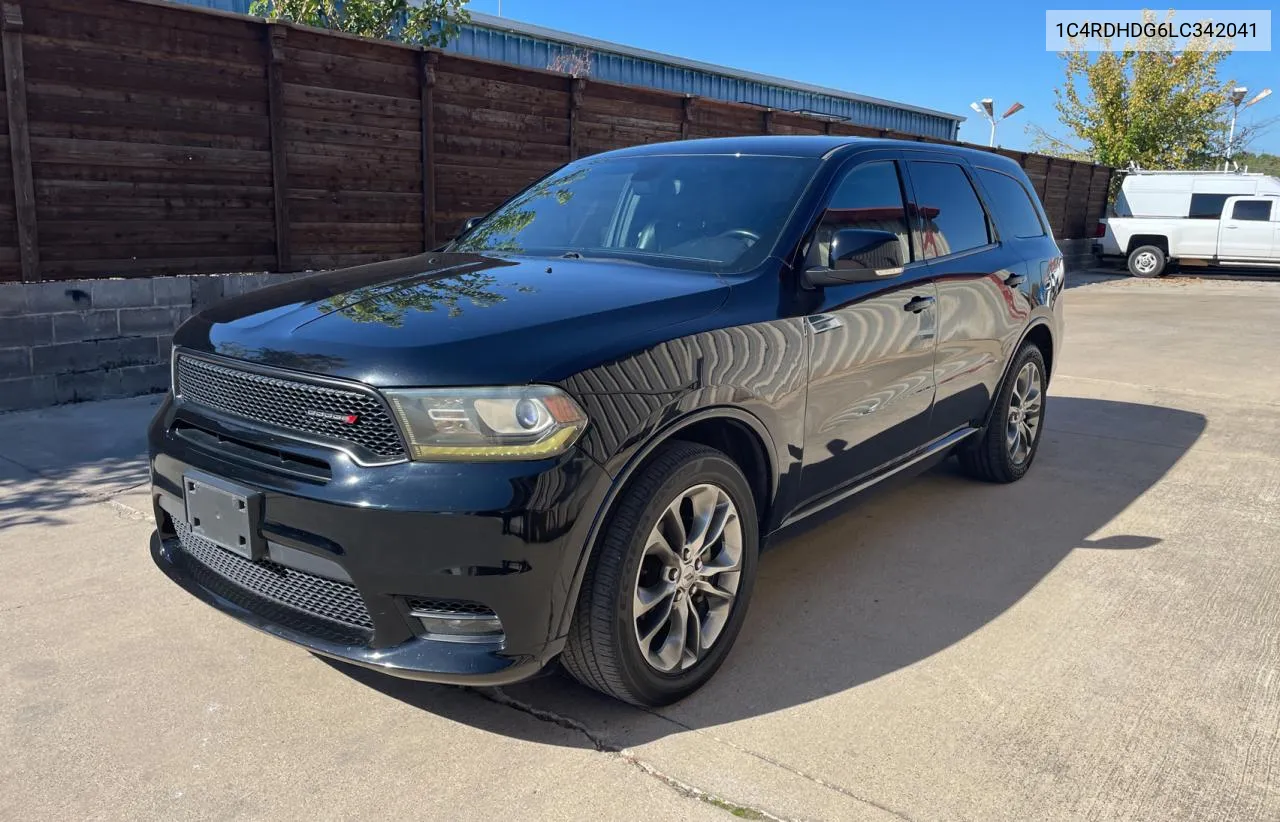 2020 Dodge Durango Gt VIN: 1C4RDHDG6LC342041 Lot: 80915454