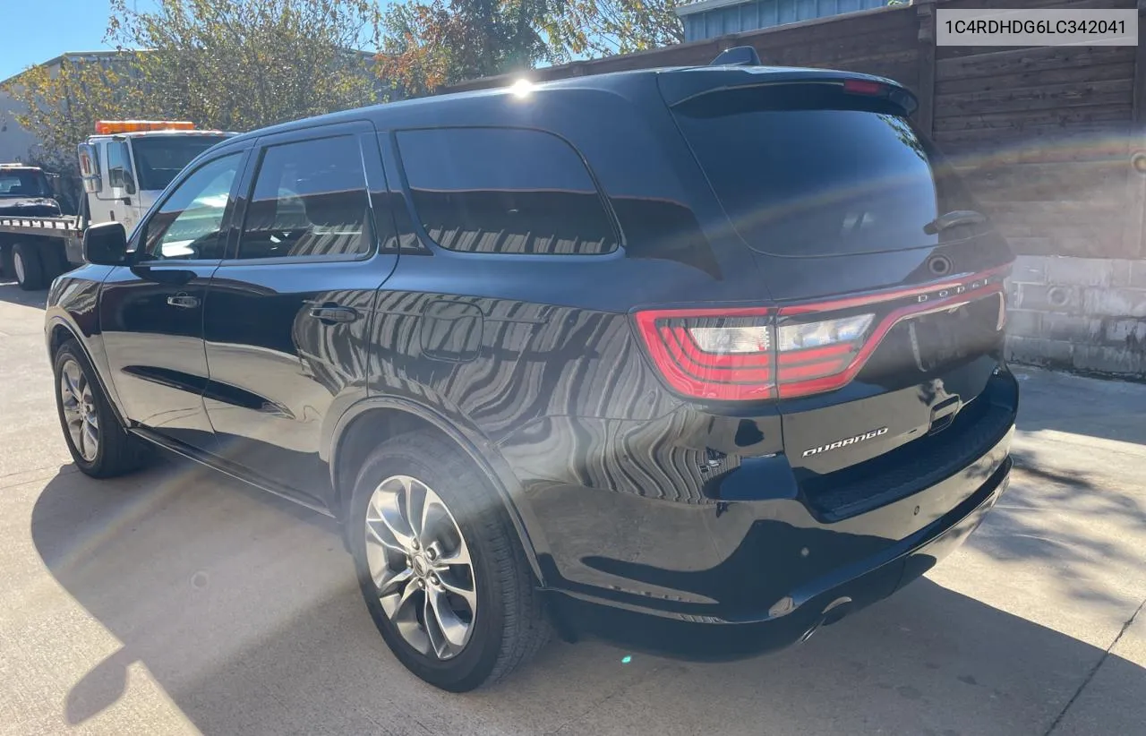 2020 Dodge Durango Gt VIN: 1C4RDHDG6LC342041 Lot: 80915454