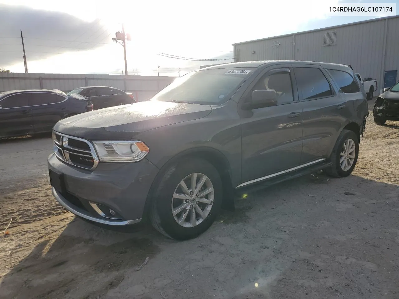 2020 Dodge Durango Sxt VIN: 1C4RDHAG6LC107174 Lot: 81004304