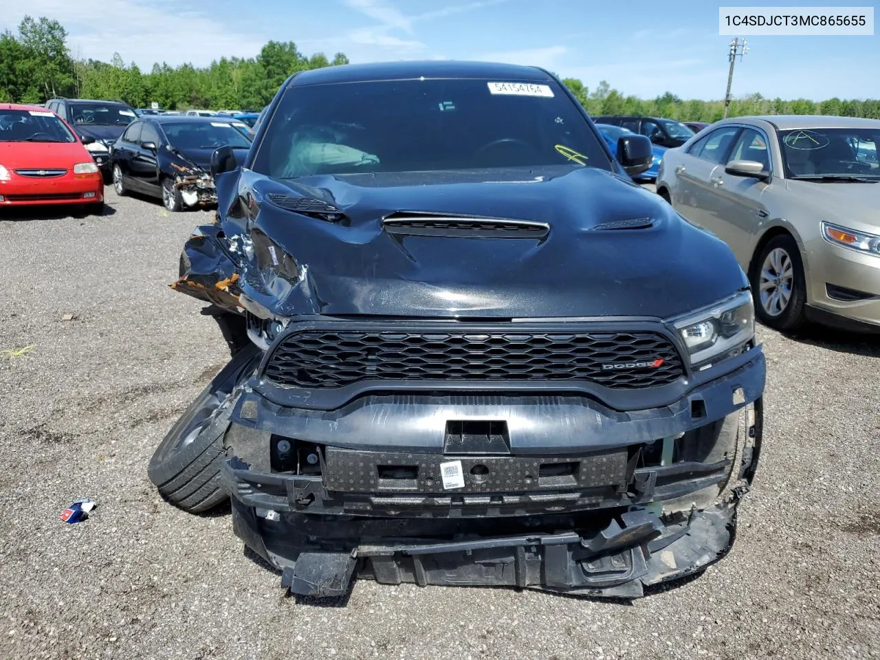 2021 Dodge Durango R/T VIN: 1C4SDJCT3MC865655 Lot: 54154764