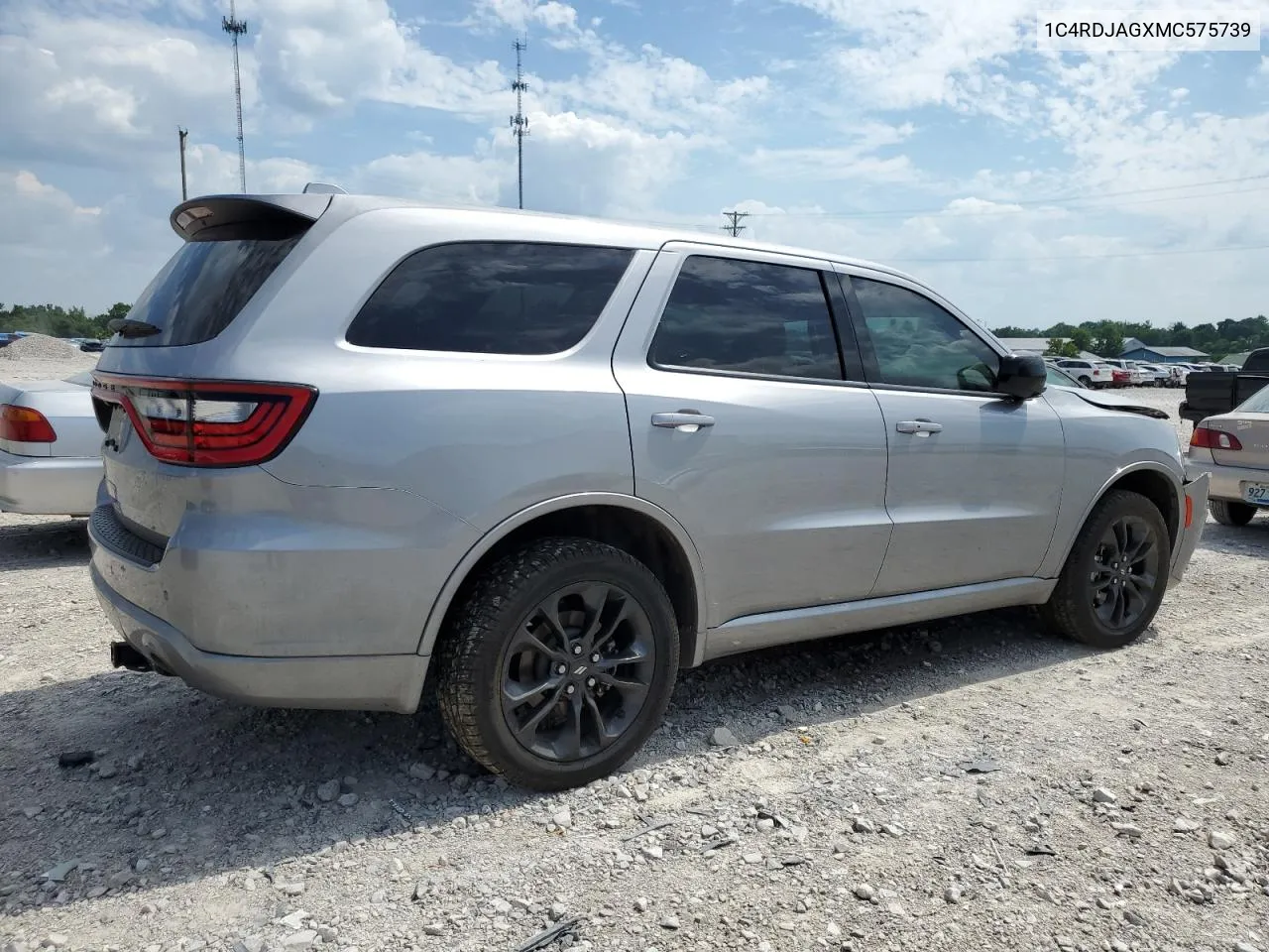 2021 Dodge Durango Sxt VIN: 1C4RDJAGXMC575739 Lot: 59268074