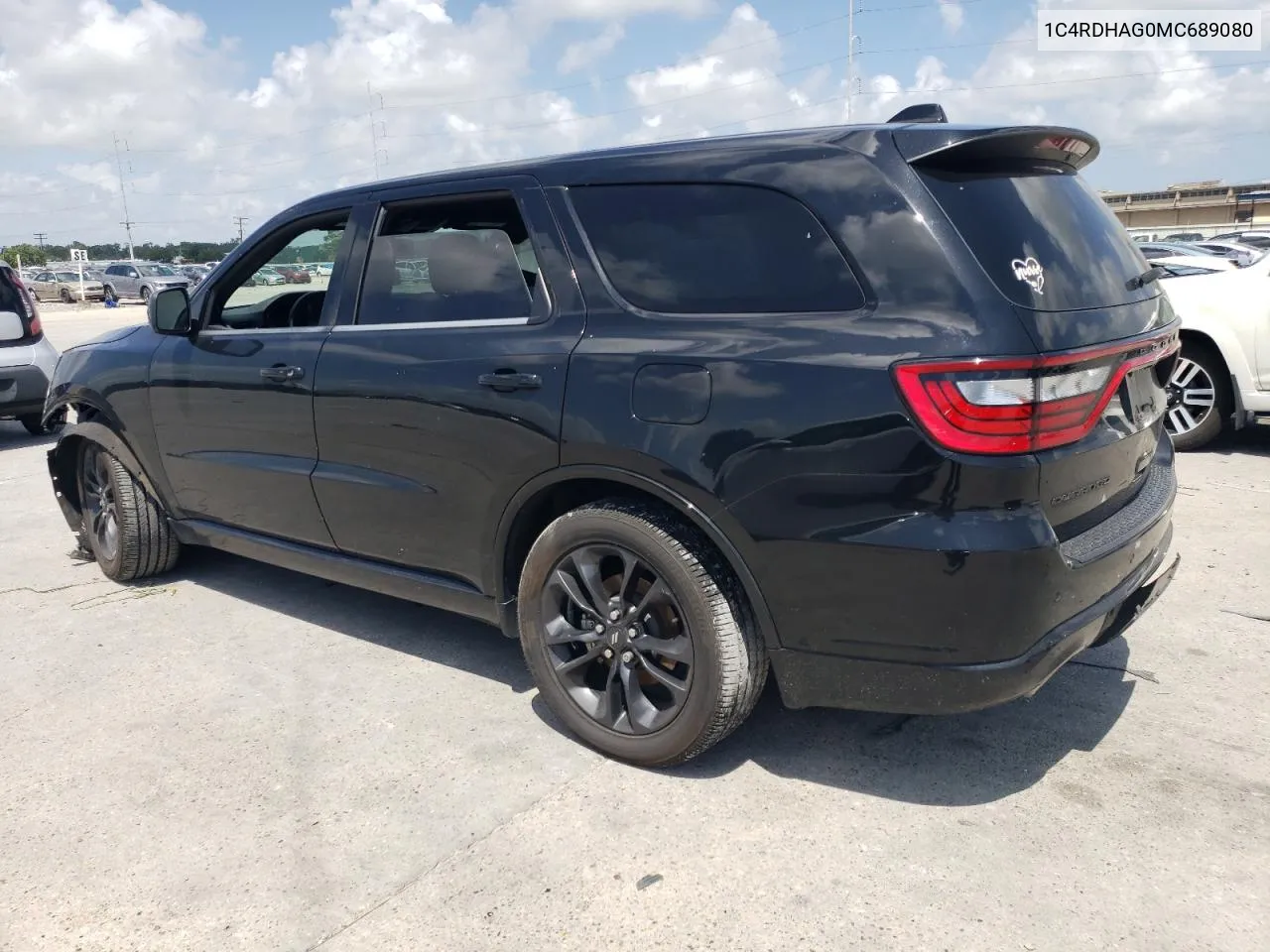 2021 Dodge Durango Sxt VIN: 1C4RDHAG0MC689080 Lot: 59515554