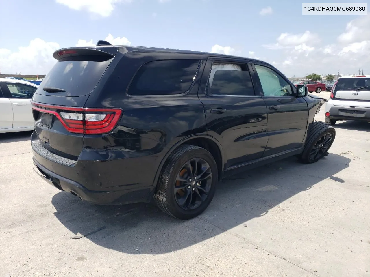 2021 Dodge Durango Sxt VIN: 1C4RDHAG0MC689080 Lot: 59515554