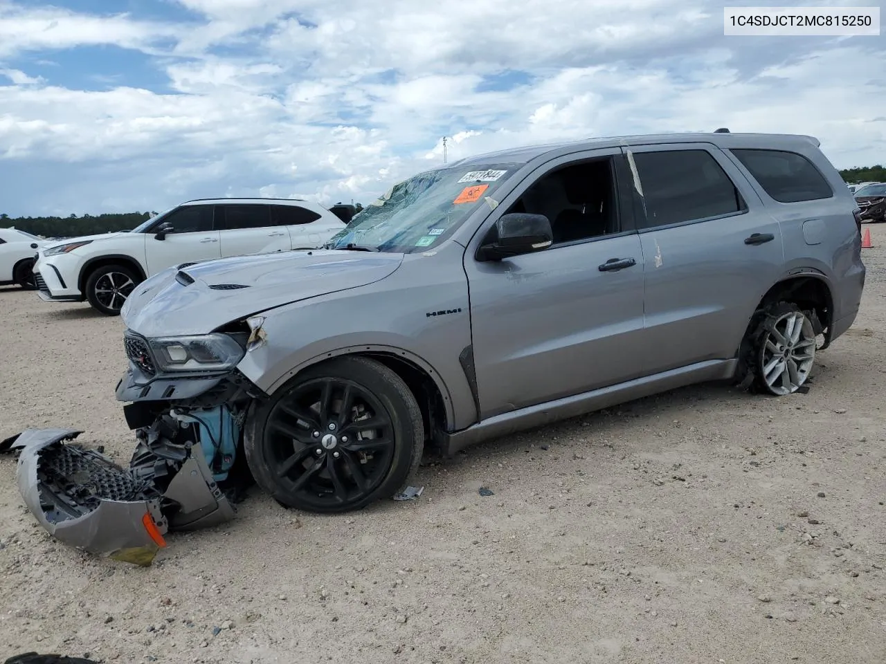 2021 Dodge Durango R/T VIN: 1C4SDJCT2MC815250 Lot: 59731844