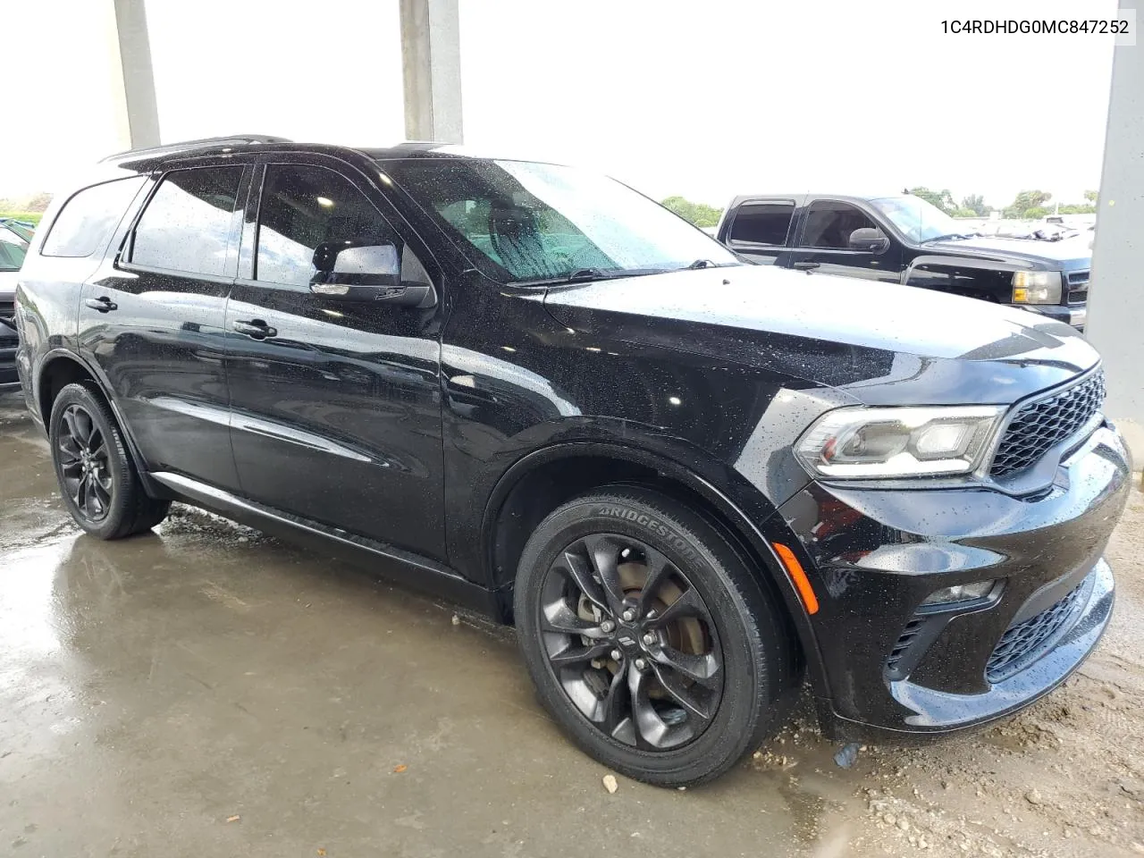 2021 Dodge Durango Gt VIN: 1C4RDHDG0MC847252 Lot: 63752844