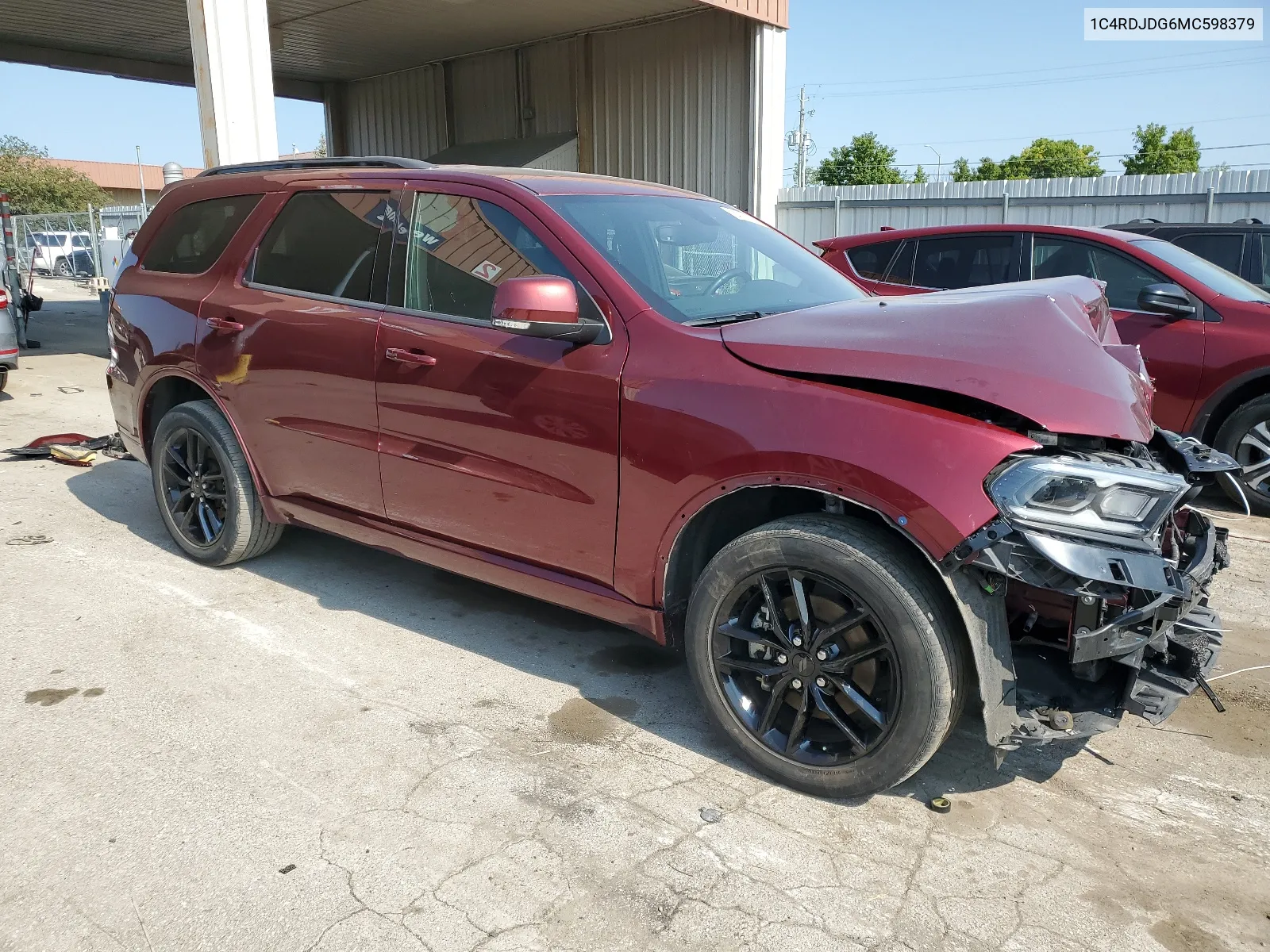 2021 Dodge Durango Gt VIN: 1C4RDJDG6MC598379 Lot: 64053104