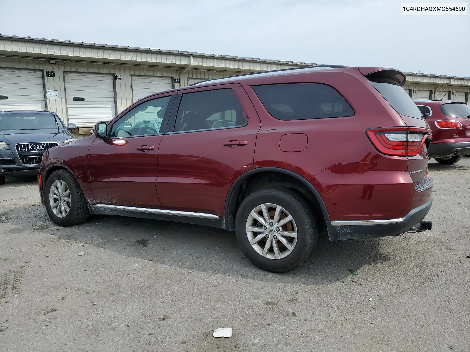 2021 Dodge Durango Sxt VIN: 1C4RDHAGXMC554690 Lot: 64076074