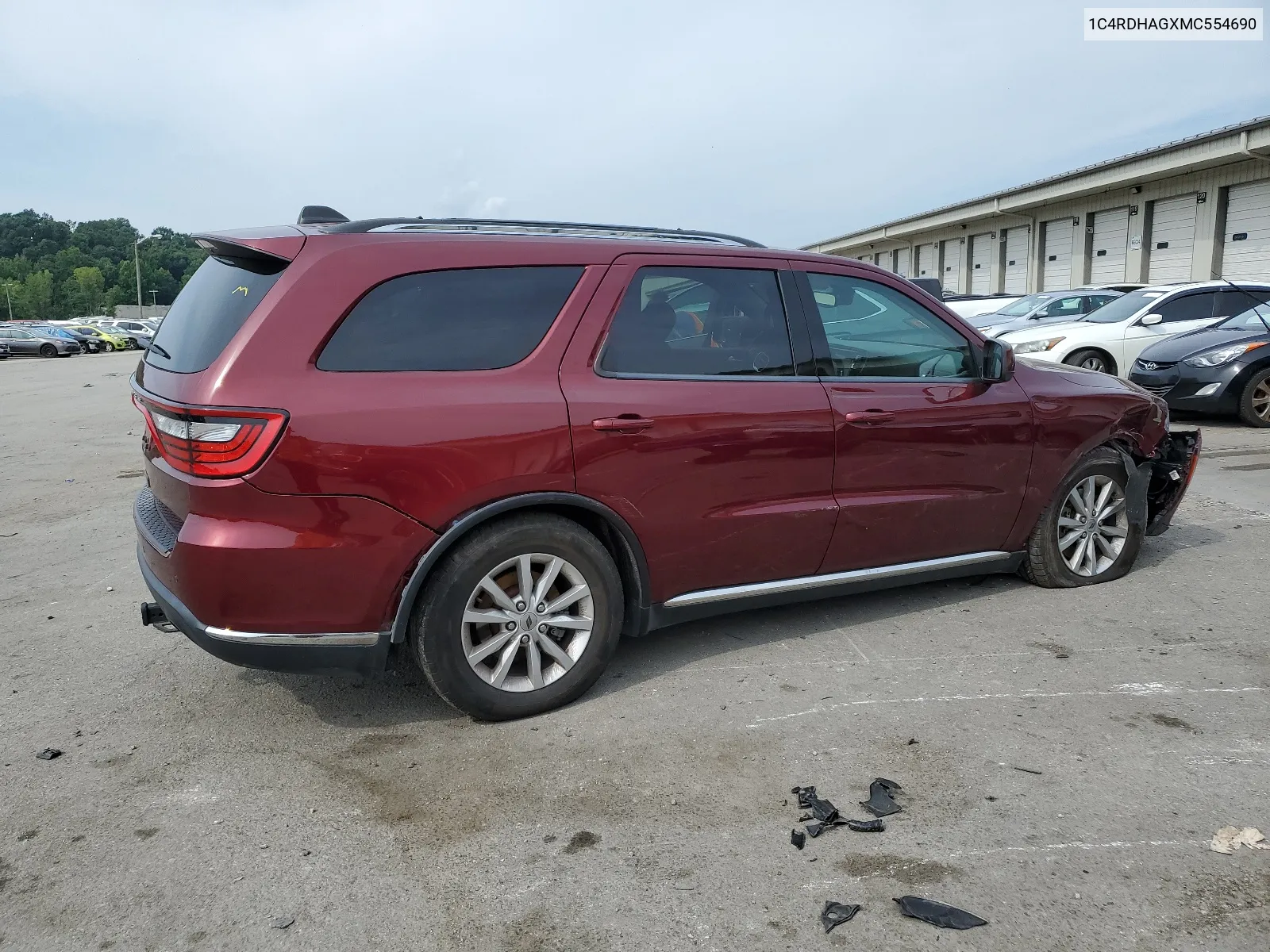 2021 Dodge Durango Sxt VIN: 1C4RDHAGXMC554690 Lot: 64076074