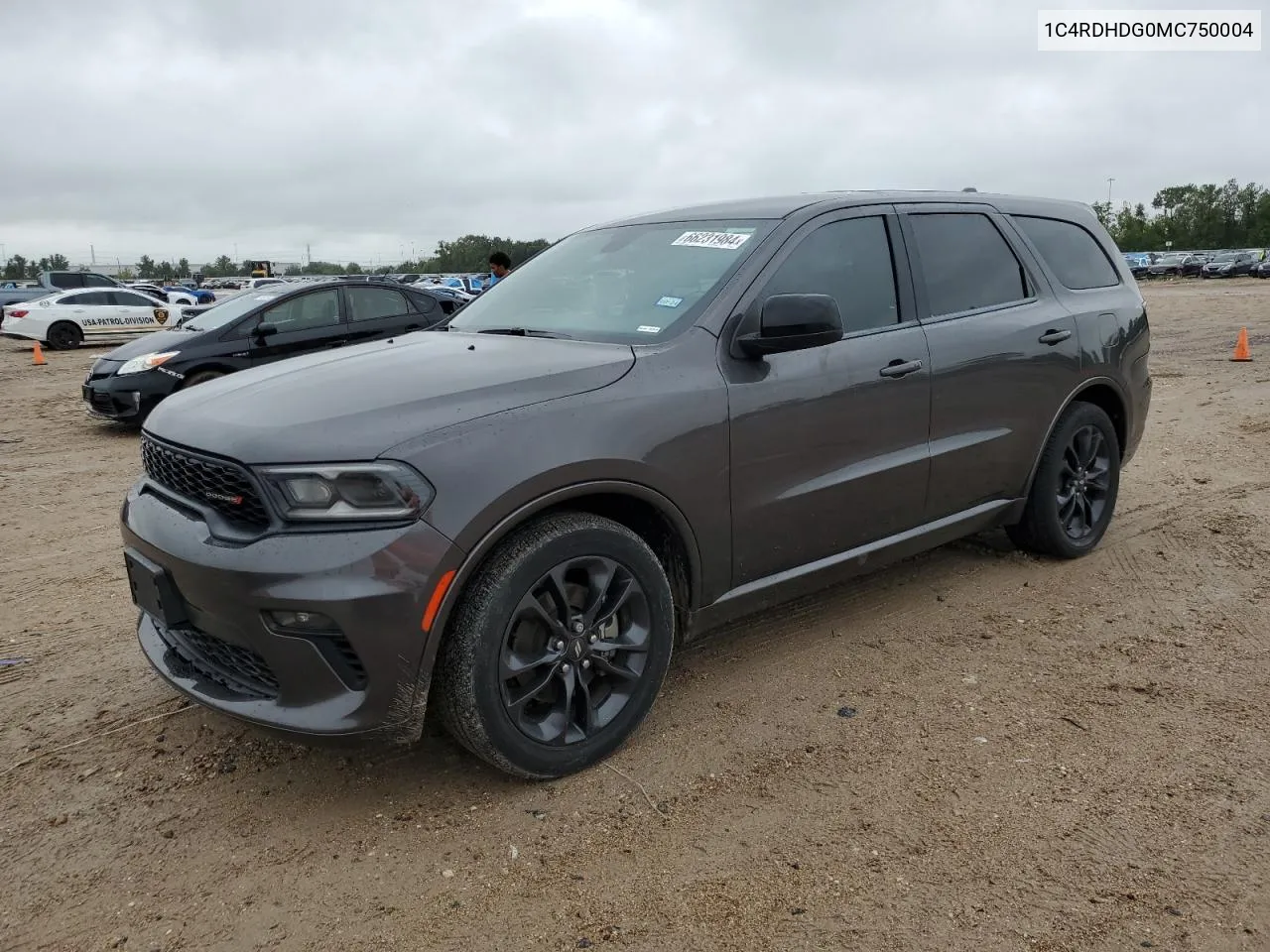 2021 Dodge Durango Gt VIN: 1C4RDHDG0MC750004 Lot: 66231984