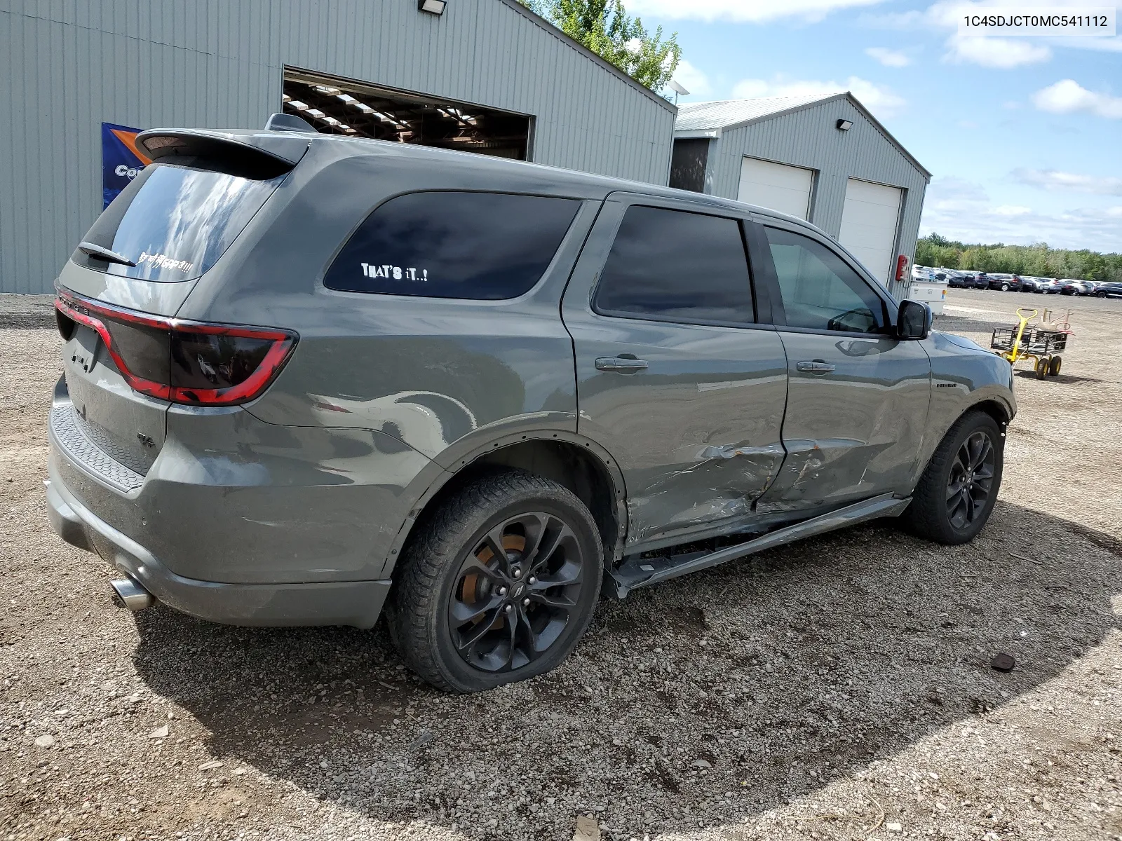 2021 Dodge Durango R/T VIN: 1C4SDJCT0MC541112 Lot: 67237854