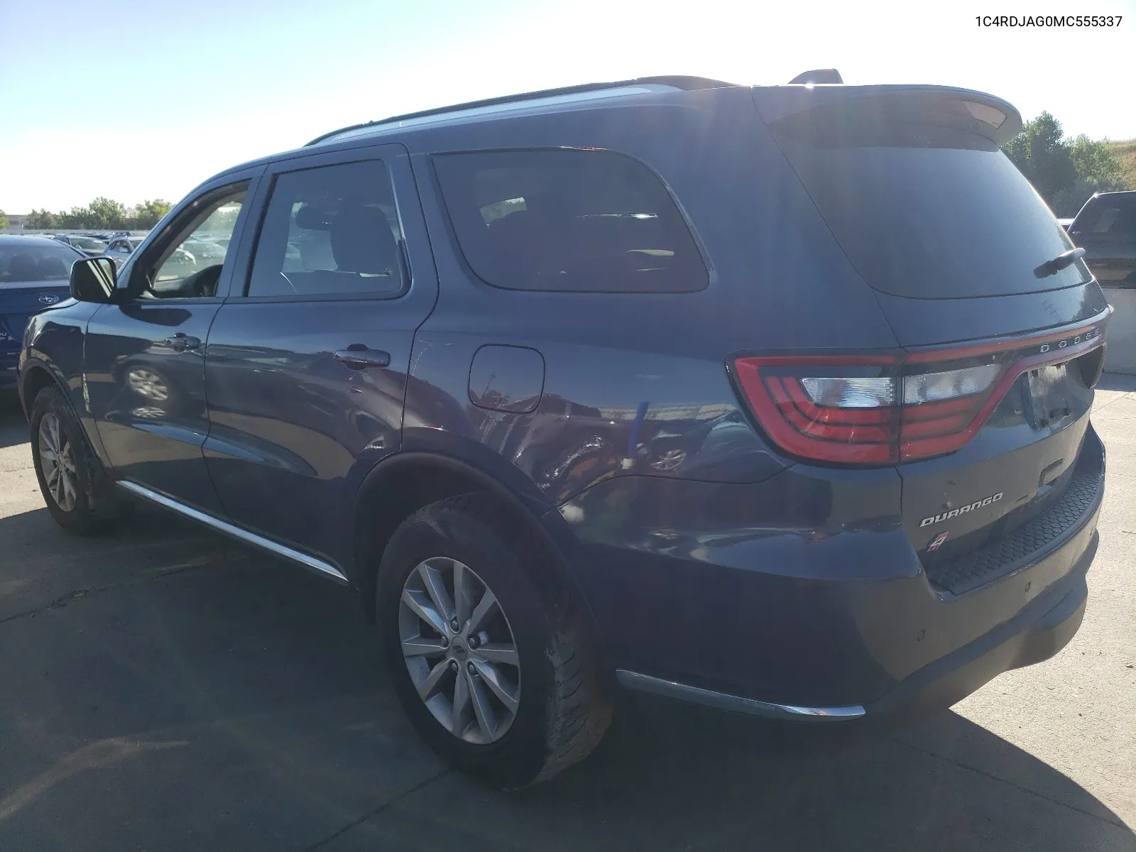 2021 Dodge Durango Sxt VIN: 1C4RDJAG0MC555337 Lot: 67397174