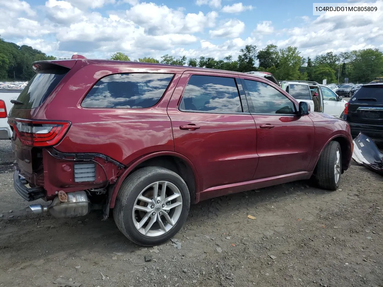 2021 Dodge Durango Gt VIN: 1C4RDJDG1MC805809 Lot: 68311814