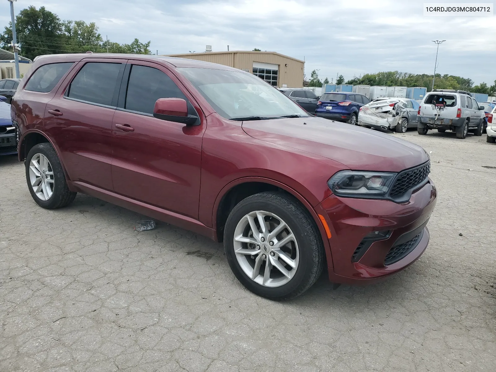 2021 Dodge Durango Gt VIN: 1C4RDJDG3MC804712 Lot: 68372574