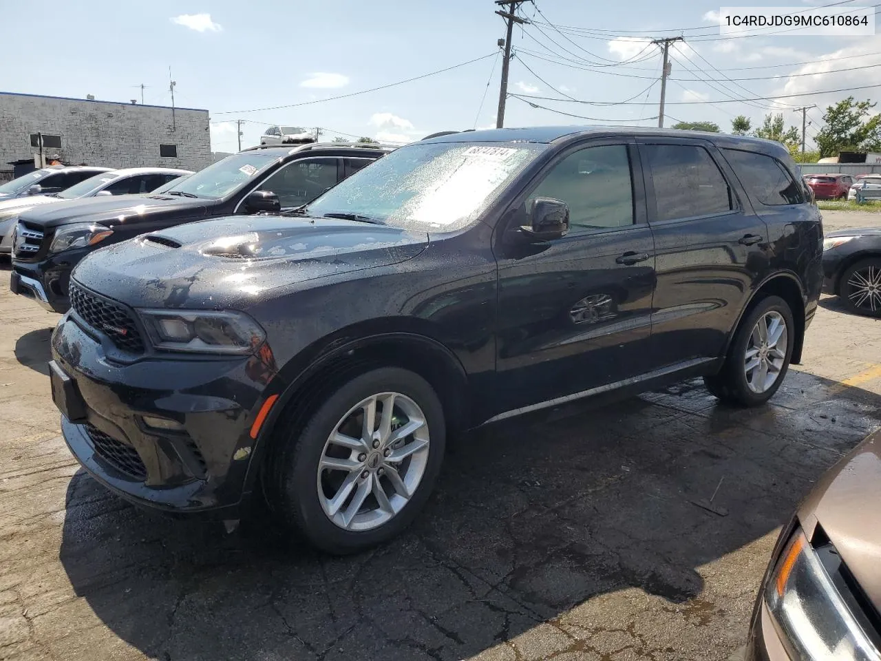 2021 Dodge Durango Gt VIN: 1C4RDJDG9MC610864 Lot: 68747814