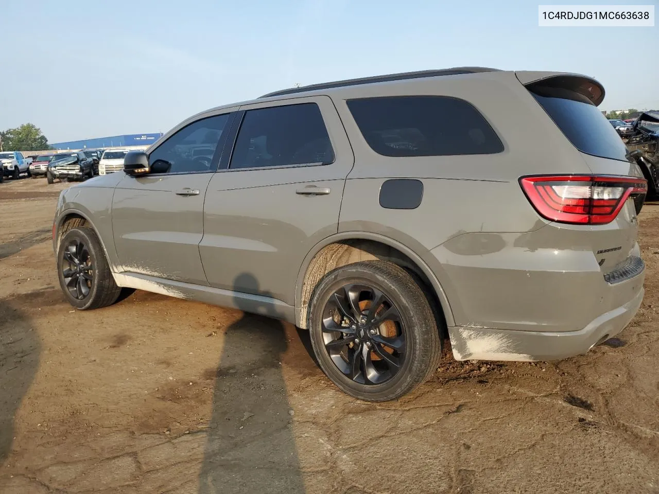 2021 Dodge Durango Gt VIN: 1C4RDJDG1MC663638 Lot: 68988264