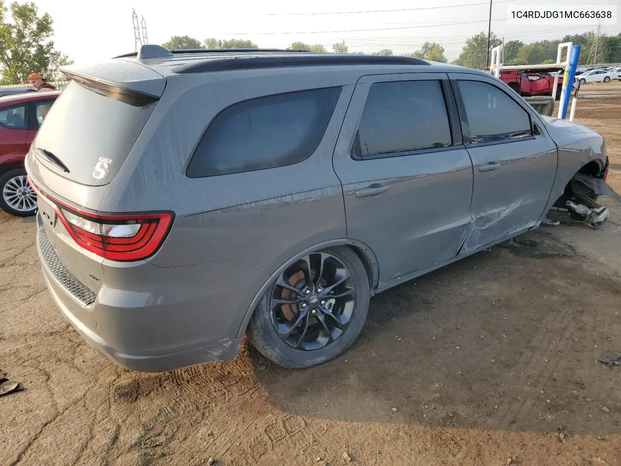 2021 Dodge Durango Gt VIN: 1C4RDJDG1MC663638 Lot: 68988264